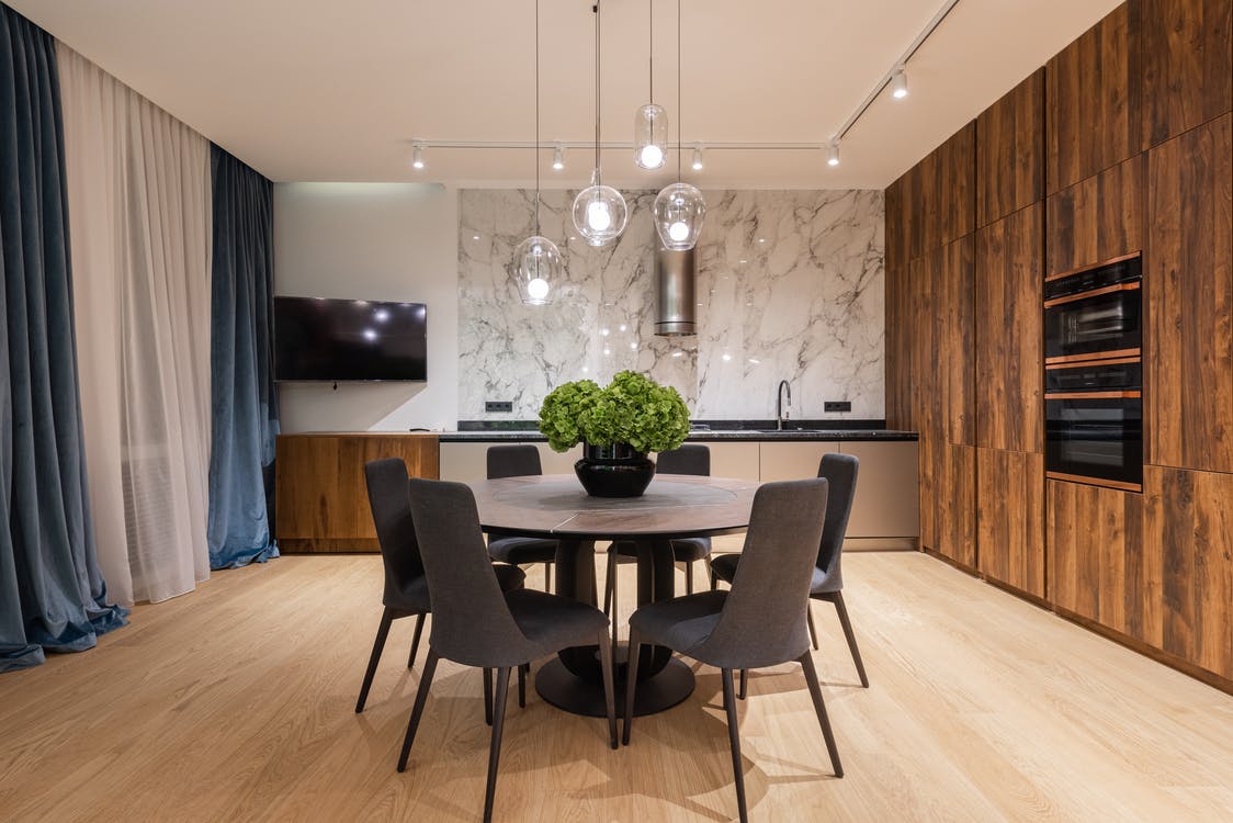 kitchen with hardwood floor